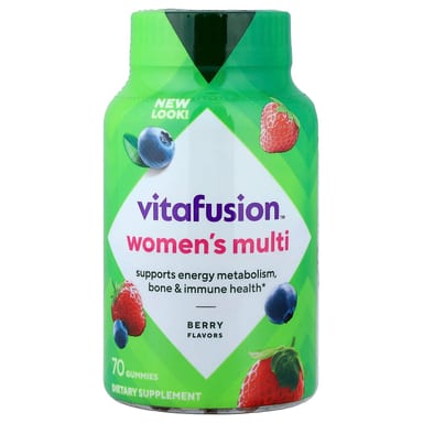 Женские мультивитамины VitaFusion Gummies, вкус Berry, 70 жевательных пастилок