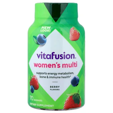 Фото товара: Женские мультивитамины VitaFusion Gummies, вкус «ягоды», 70 жевательных пастилок