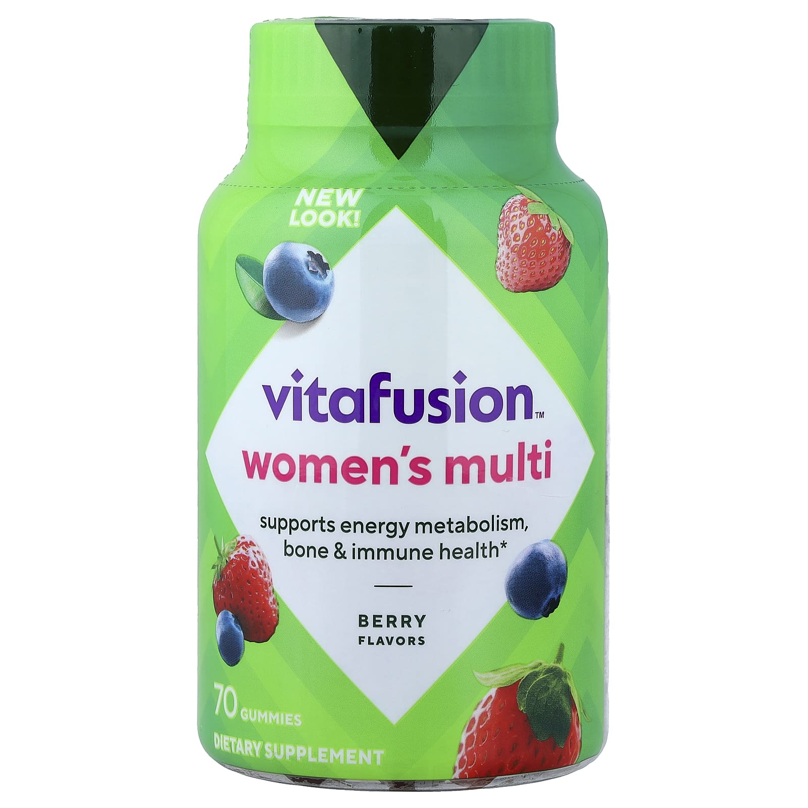 Женские мультивитамины VitaFusion Gummies, вкус Berry, 70 жевательных пастилок