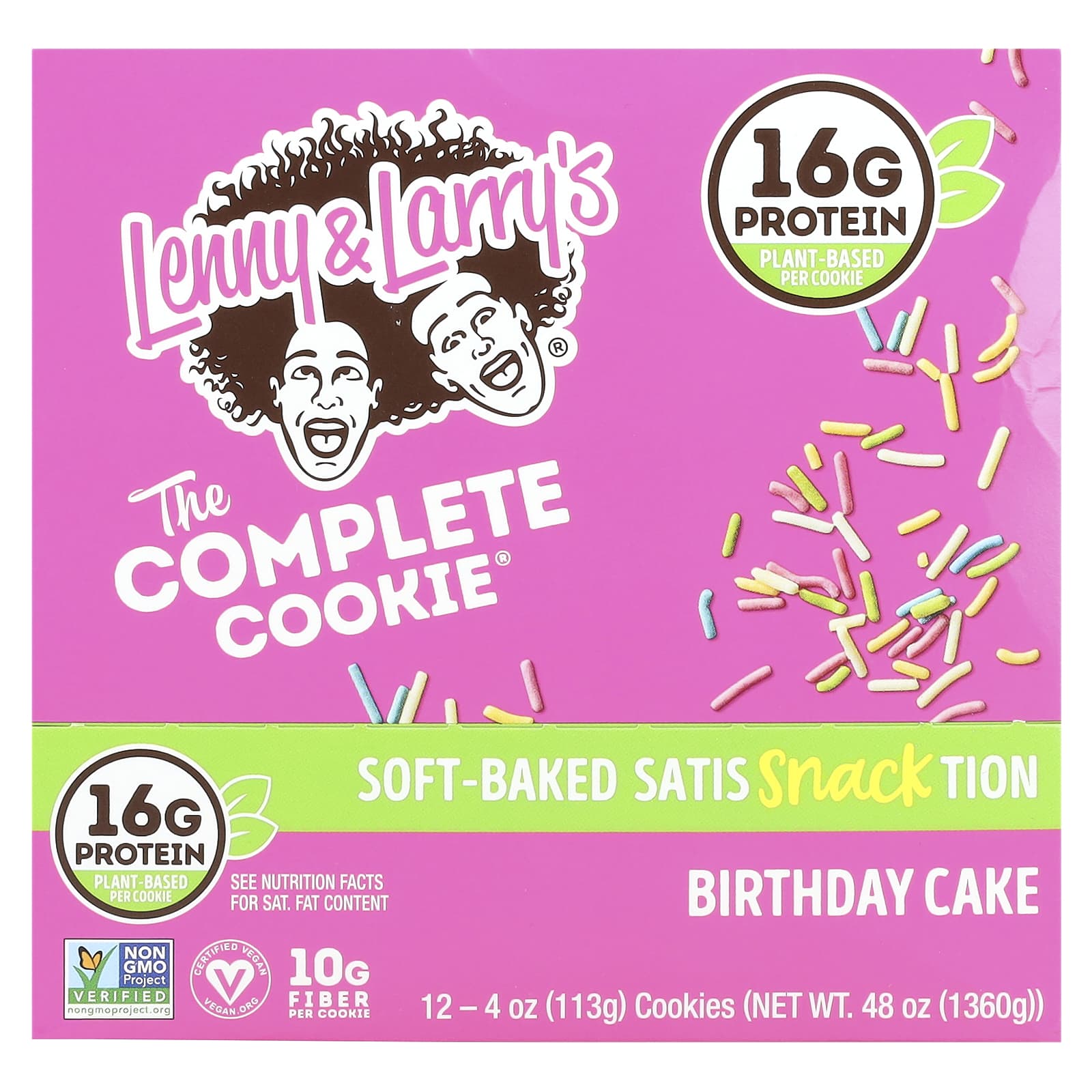 Печенье Lenny & Larry's The Complete Cookie® Birthday Cake 12, 113 г — фото 3
