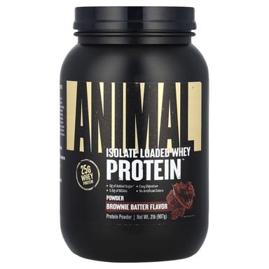Сывороточный протеин Animal Isolate Loaded™ Brownie Batter, 907 г