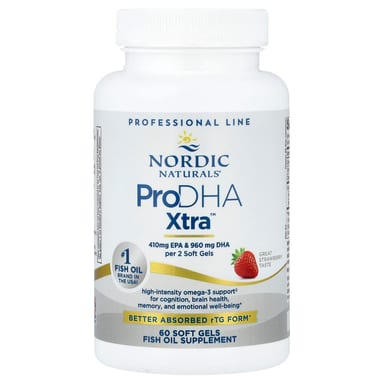 ProDHA Xtra™, клубника, 60 мягких капсул