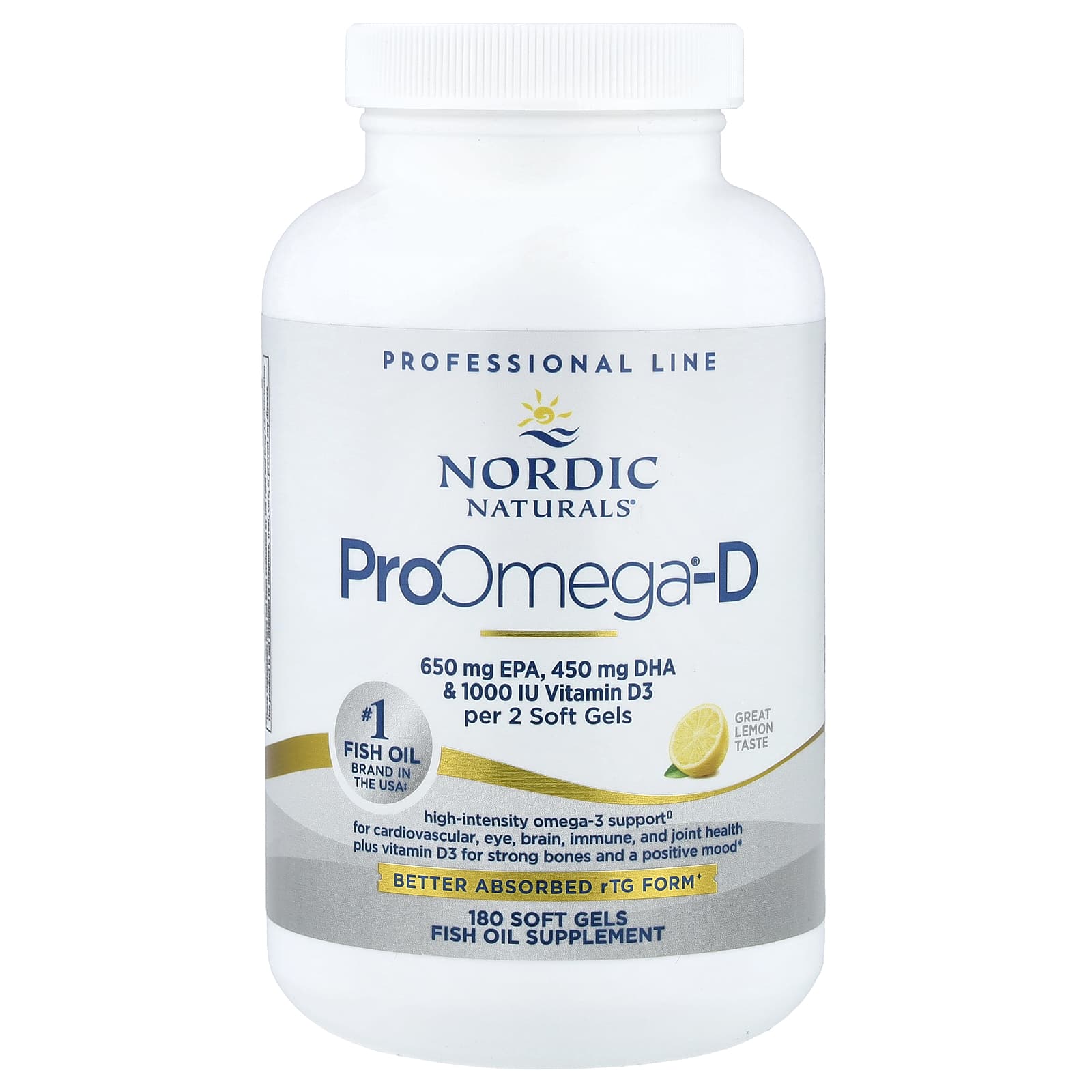 Продукт Омега-3 Nordic Naturals, 180 мягких капсул