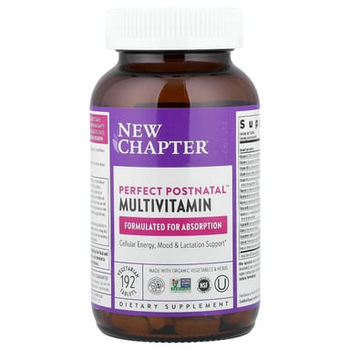Мультивитамины New Chapter Perfect Postnatal™, 192 растительных таблеток