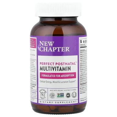 Фото товара: Мультивитамины New Chapter Perfect Postnatal™, 192 растительных таблеток
