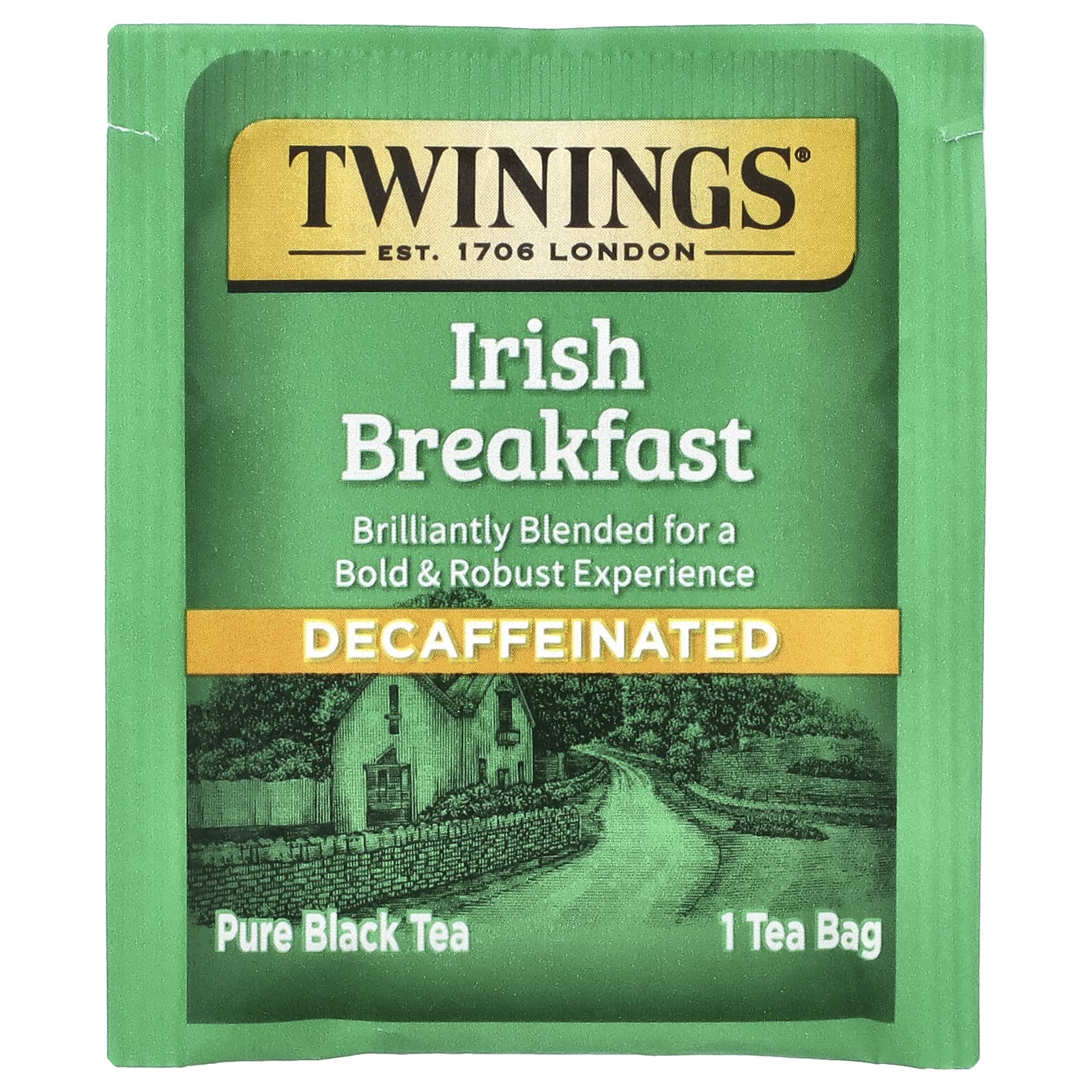 Чайные пакетики Twinings Pure Black Tea Irish Breakfast 20, оттенок Decaffeinated, 40 г — фото 2