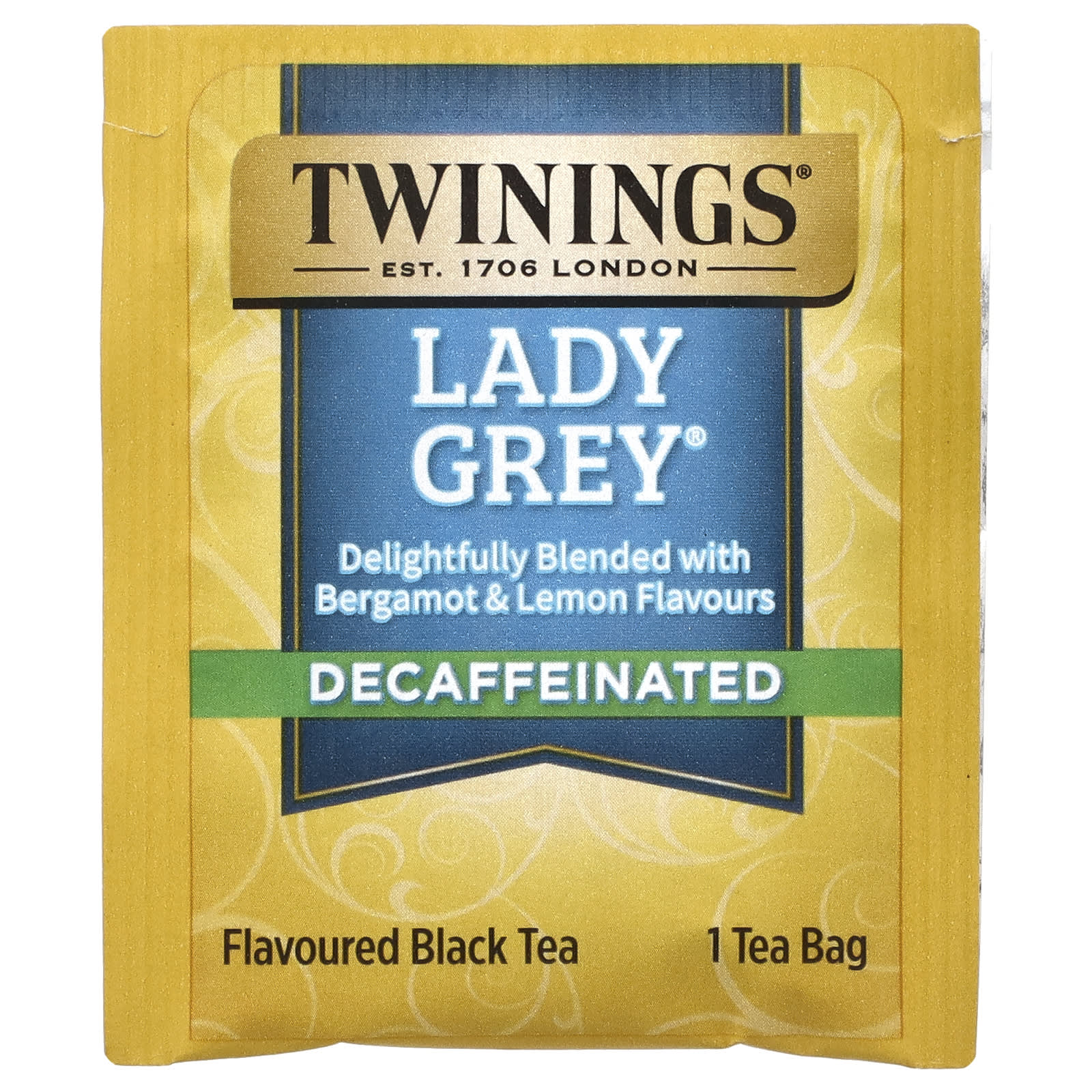 Чайные пакетики Twinings Flavored Black Tea Lady Grey® 20, оттенок Decaffeinated, 40 г