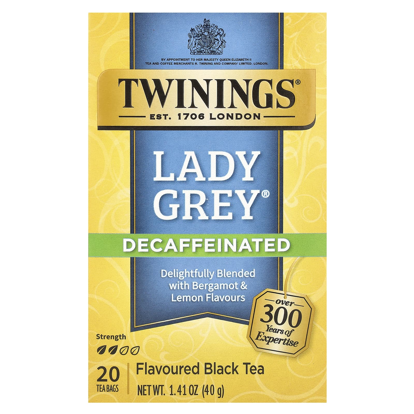 Чайные пакетики Twinings Flavored Black Tea Lady Grey® 20, оттенок Decaffeinated, 40 г — фото 3