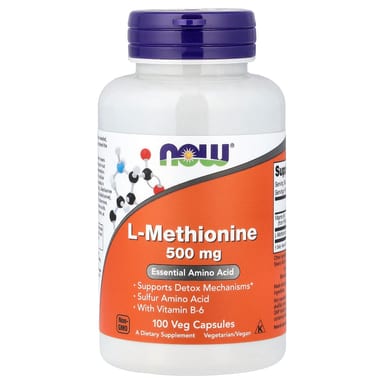 L-метионин NOW Foods L-Methionine, 100 растительных капсул
