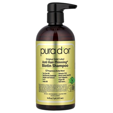 Шампунь Pura D'or Anti Hair-Thinning Biotin, 473 мл