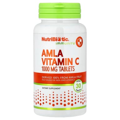 Витамин C NutriBiotic Immunity Amla 30 Vegan Tablets, 1000 мг, таблетки