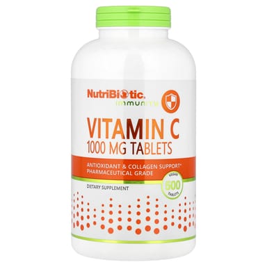 Витамин C NutriBiotic Immunity 500 Vegan Tablets, 1000 мг, таблетки