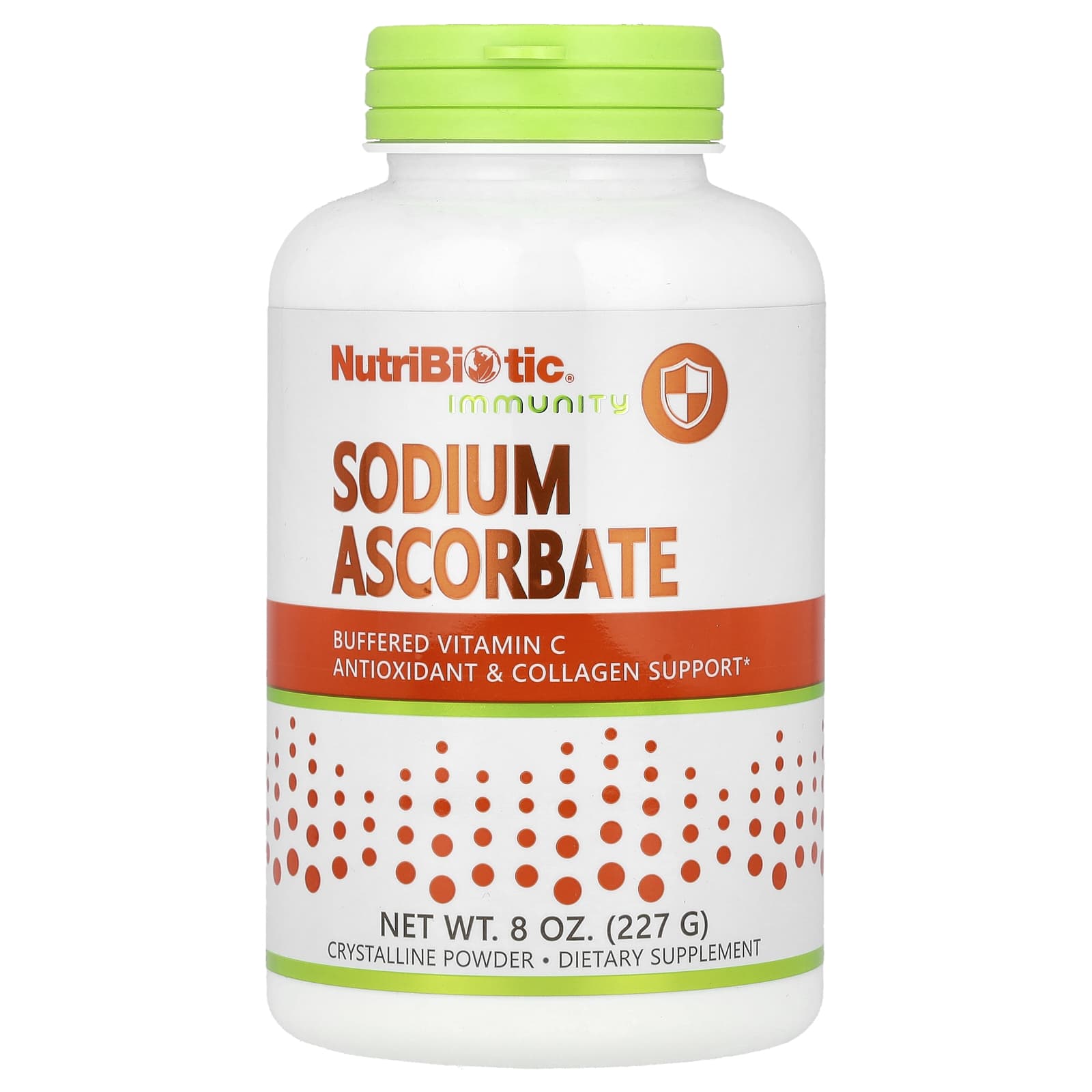 Кристаллический порошок NutriBiotic Immunity Sodium Ascorbate, кристаллический порошок, 227 г