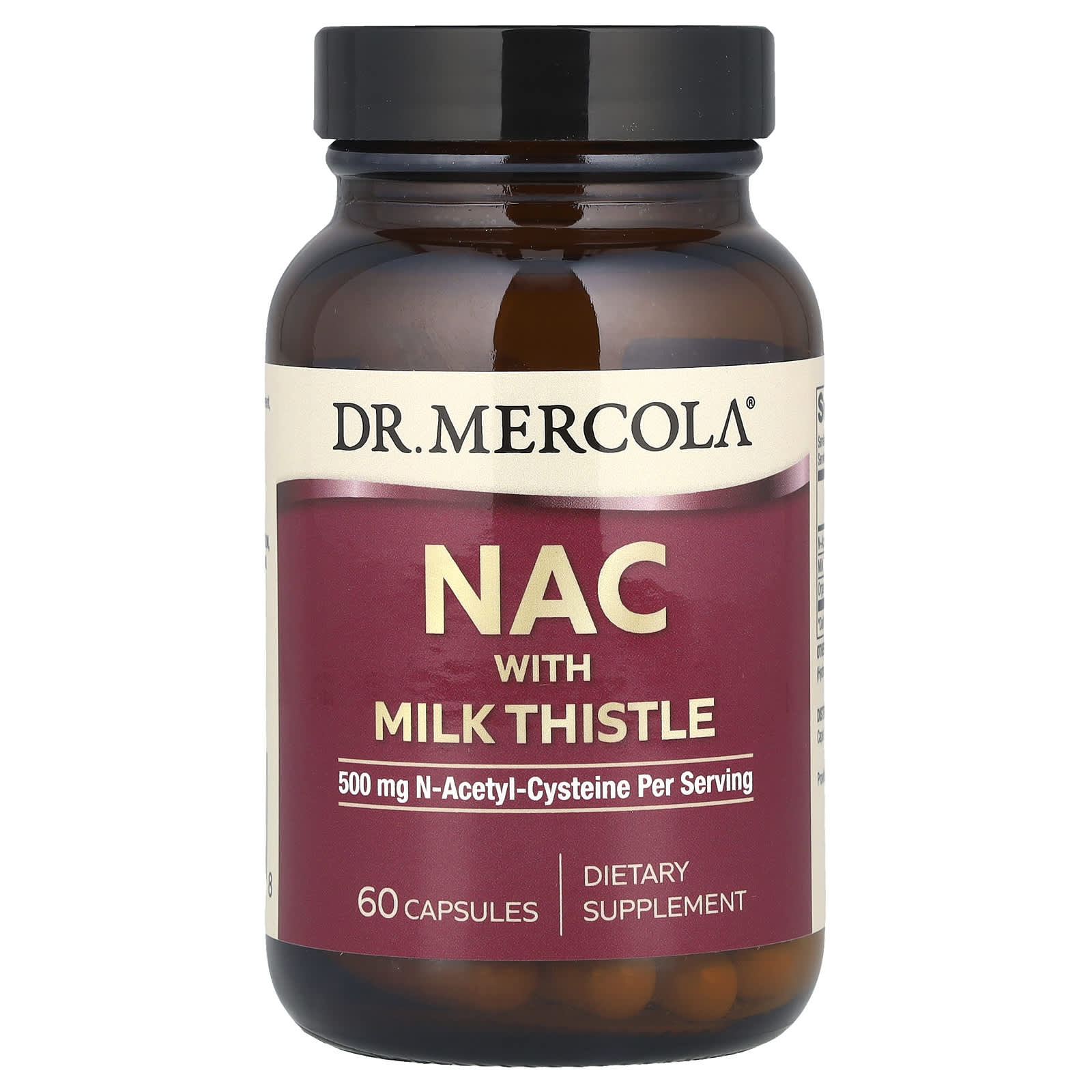 Расторопша Dr. Mercola NAC, 60 капсул