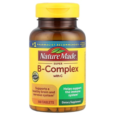 Комплекс витаминов B Nature Made Super B-Complex with Vitamin C, 140 таблеток