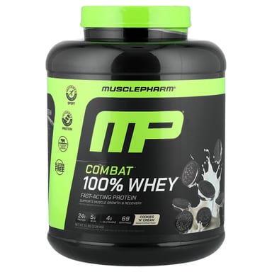 Протеиновый порошок MusclePharm Combat® 100% Whey Cookies 'N' Cream, 2.28 кг