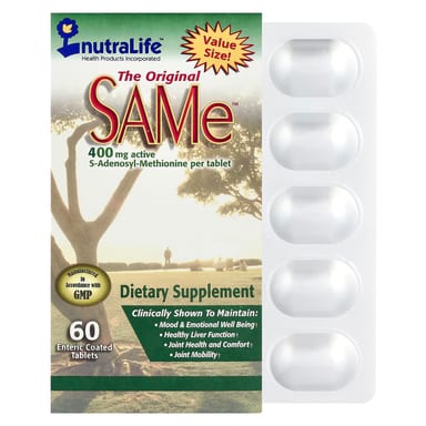 SAMe NutraLife SAMe, 400 мг, таблетки