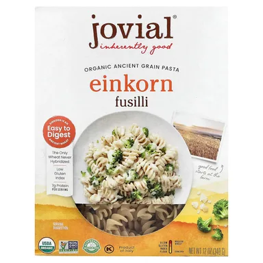 Фото товара: Паста Jovial Organic Ancient Grain Einkorn Fusilli, 340 г