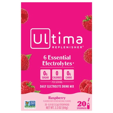Электролитная смесь Ultima Replenisher, 20 пакетиков, 3.2 г каждый