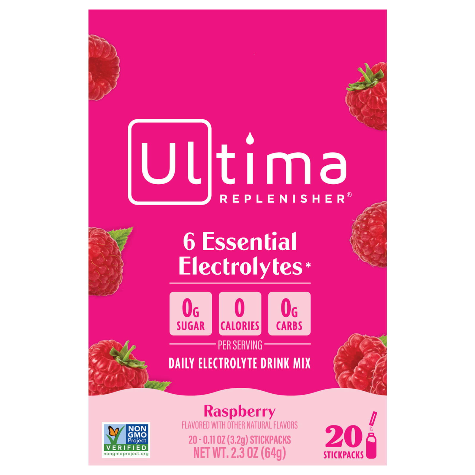 Электролитная смесь Ultima Replenisher, 20 пакетиков, 3.2 г каждый — фото 2