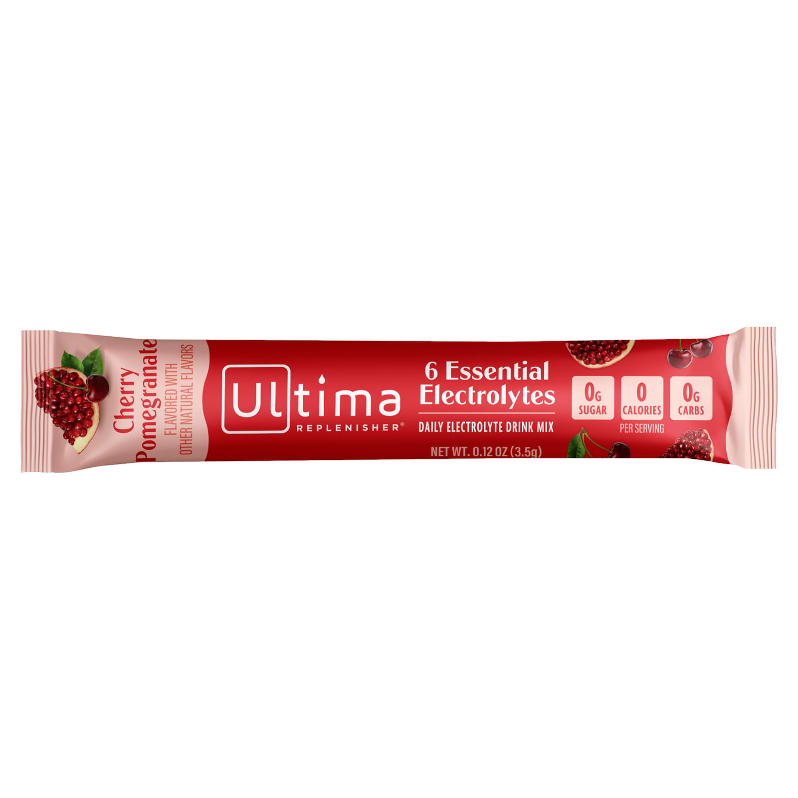 Гранат Ultima Replenisher Electrolyte Mix Cherry 20 StickPacks, 3.4 г — фото 3