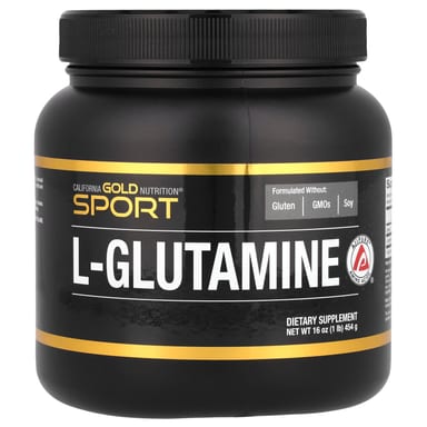 L-глютамин California Gold Nutrition Sport L-Glutamine AjiPure®, 454 г, порошок