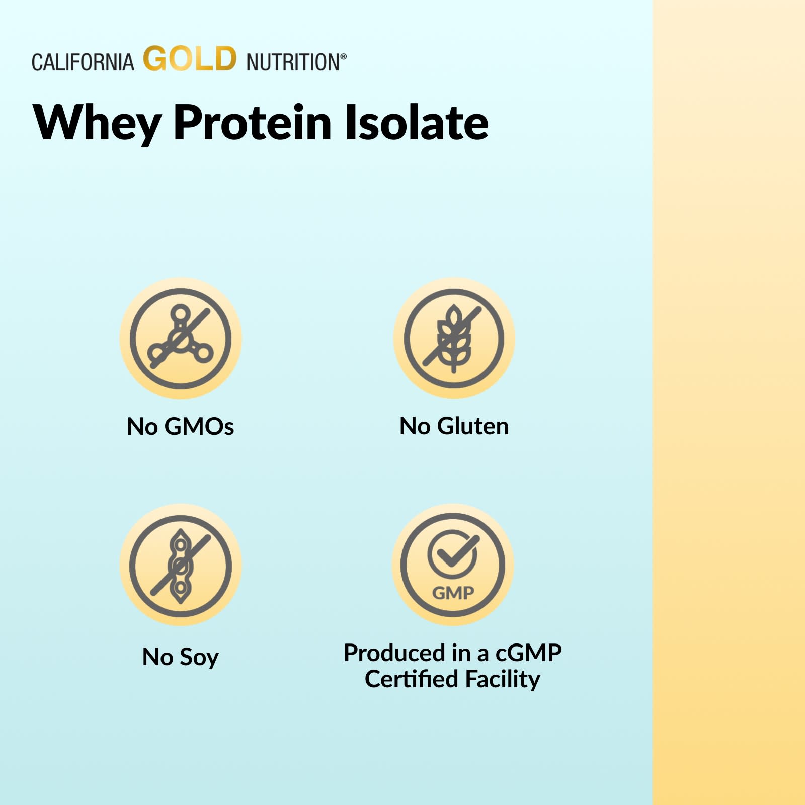 Сывороточный протеин California Gold Nutrition Sport Isolate, без вкуса, 454 г — фото 8