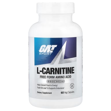 L-карнитин GAT L-Carnitine, 500 мг, 60 растительных капсул