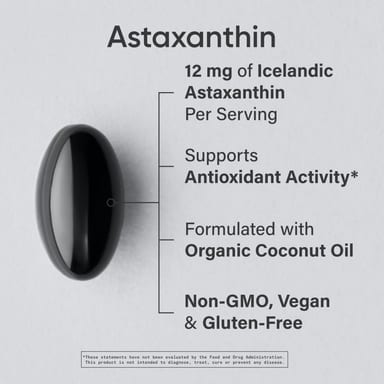 Астаксантин Sports Research 60 Veggie, 12 мг, мягкие капсулы