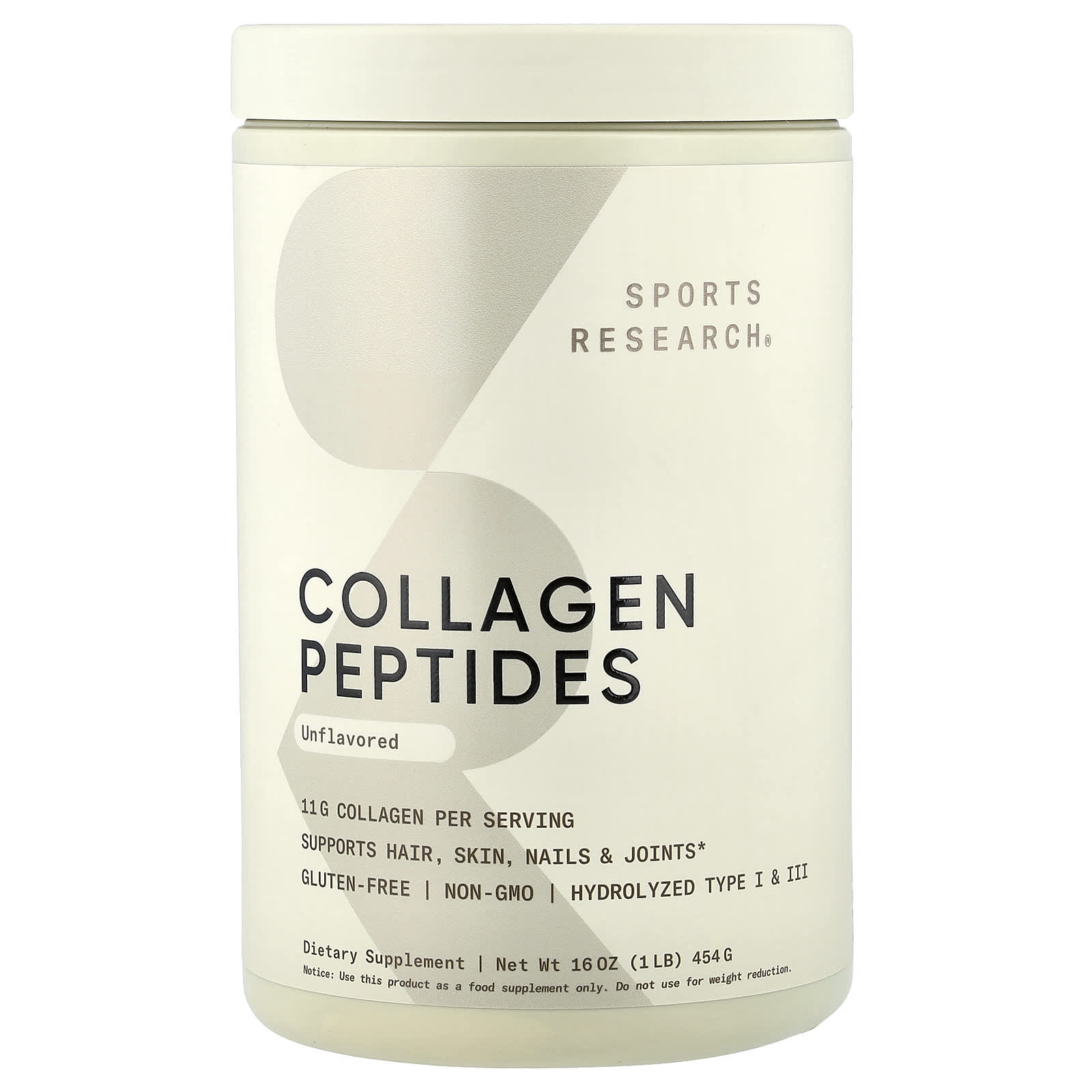 Коллаген Sports Research Peptides, без вкуса, 454 г — фото 7
