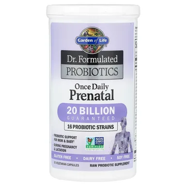 Фото товара: Пробиотик Garden of Life Dr. Formulated Once Daily Prenatal (no refrigeration required), 30 растительных капсул
