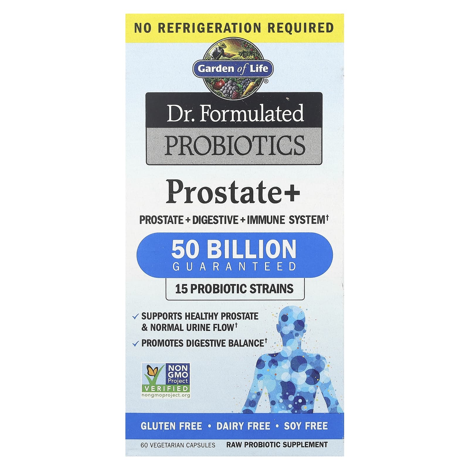Пробиотик Garden of Life Dr. Formulated Prostate, 60 растительных капсул
