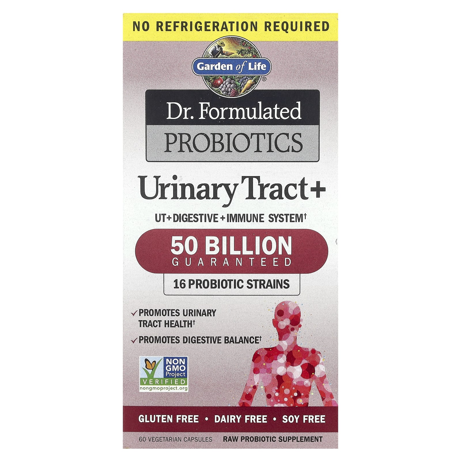 Пробиотик Garden of Life Dr. Formulated Urinary Tract, 60 растительных капсул