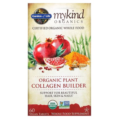 Коллаген Garden of Life MyKind Organics Organic Plant Builder 60 Vegan Tablets, таблетки