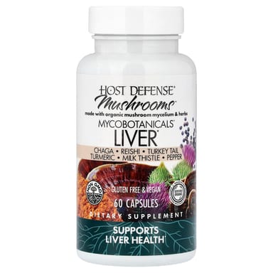 Грибной комплекс Host Defense™ MycoBotanicals® Liver, 60 капсул