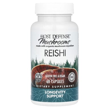 Грибной комплекс Host Defense™, оттенок Reishi, 0.5 г, 60 капсул