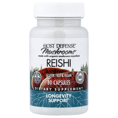 Грибной комплекс Host Defense™, оттенок Reishi, 0.5 г, 30 капсул