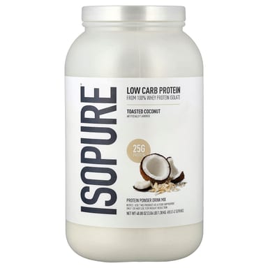 Протеиновый порошок Isopure Low Carb, Toasted Coconut, 1.38 кг