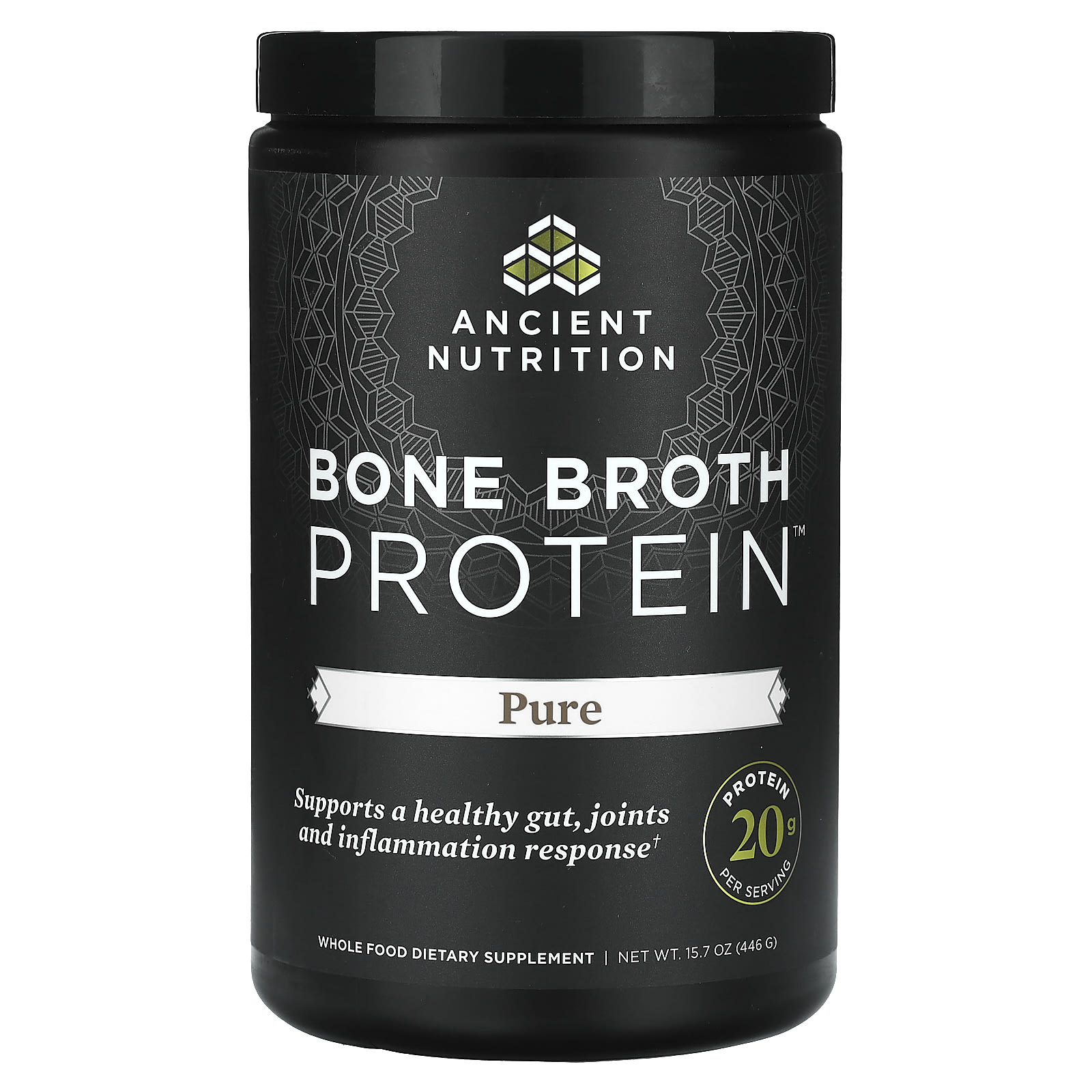 Протеин Ancient Nutrition Bone Broth Pure, 446 г