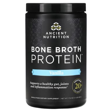 Протеин Ancient Nutrition Bone Broth, вкус Vanilla, 492 г