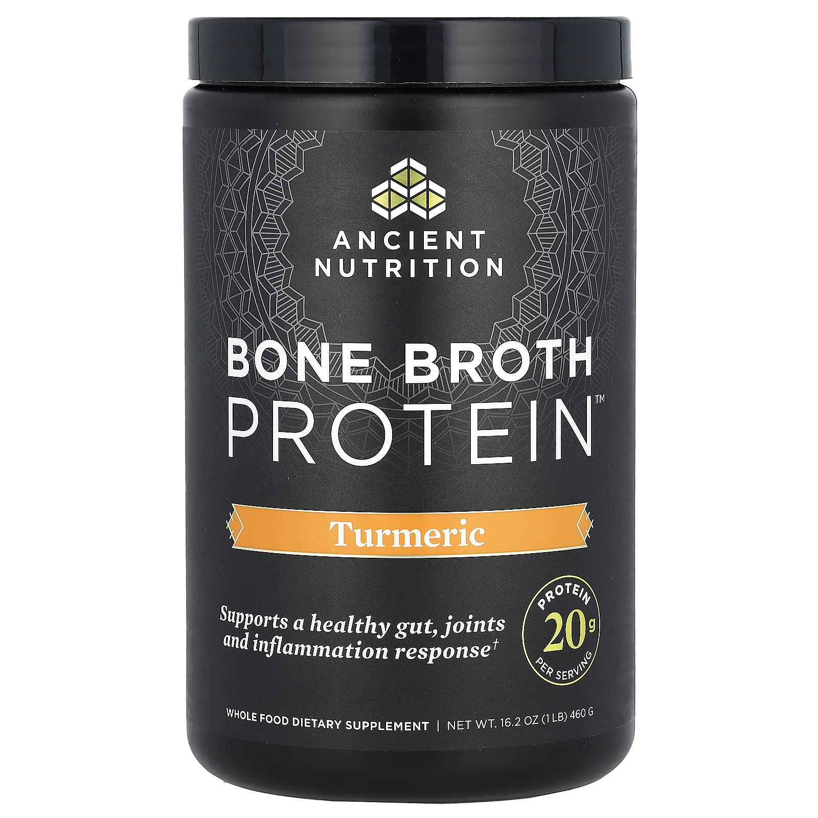 Куркума Ancient Nutrition Bone Broth Protein, 460 г