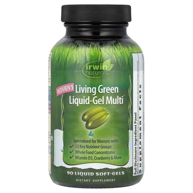Женские мультивитамины Irwin Naturals Living Green Liquid-Gel Multi®, 90 мягких капсул