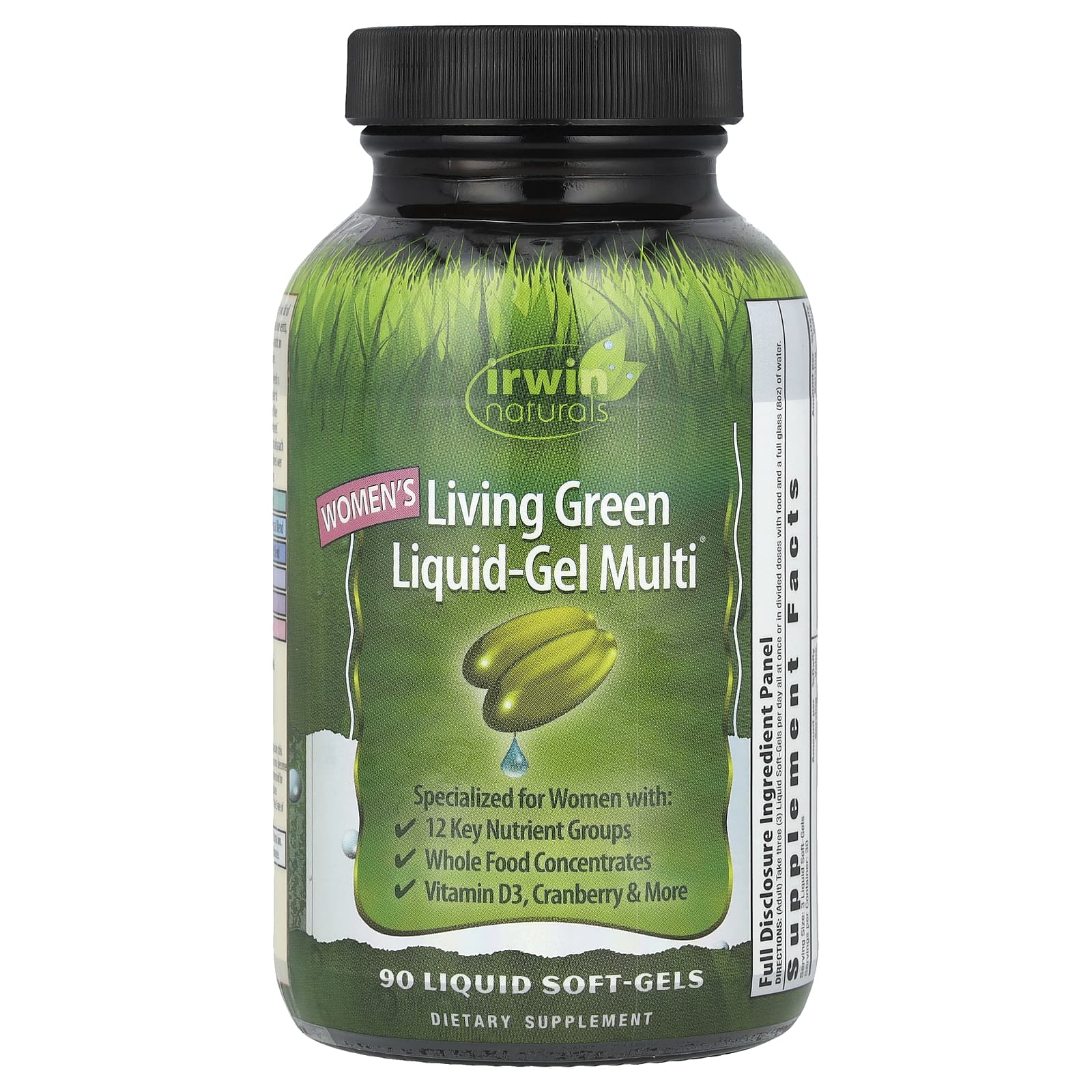 Женские мультивитамины Irwin Naturals Living Green Liquid-Gel Multi®, 90 мягких капсул