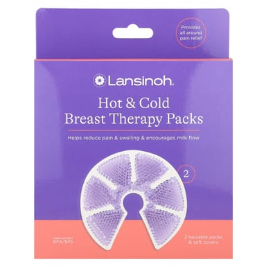 Компрессы горячо/холодно Lansinoh Hot & Cold Breast 2 Reusable Packs and Soft Covers