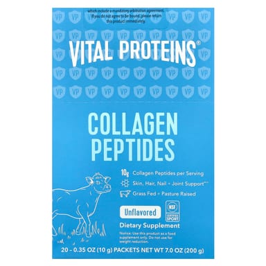 Коллаген Vital Proteins Peptides, без вкуса, оттенок 20 Packets, 10 г, саше