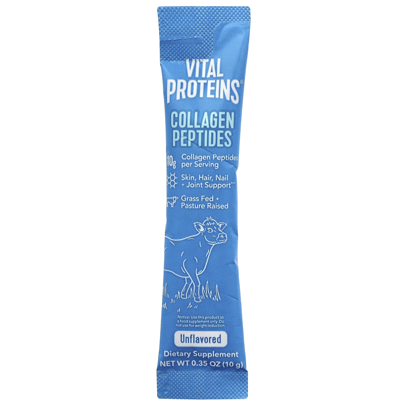 Коллаген Vital Proteins Peptides, без вкуса, оттенок 20 Packets, 10 г, саше — фото 3
