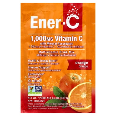 Мультивитамины Ener-C Vitamin C Drink Mix Orange, оттенок 30 Packets, 8.67 г, смесь для напитка