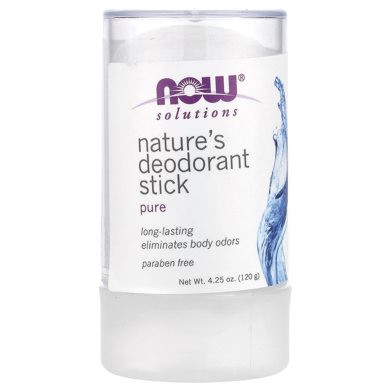 Дезодорант NOW Foods Solutions Nature's Stick, 120 г, стик