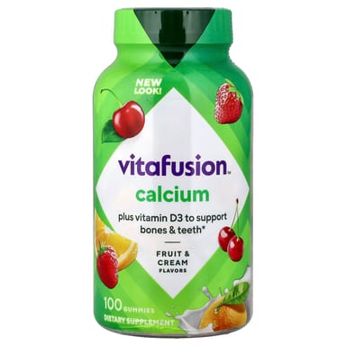Кальций VitaFusion Gummies Fruit & Cream, 100 жевательных пастилок
