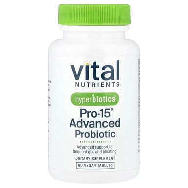 Пробиотик Vital Nutrients Hyperbiotics® Pro-15® Advanced 60 Vegan Tablets, таблетки